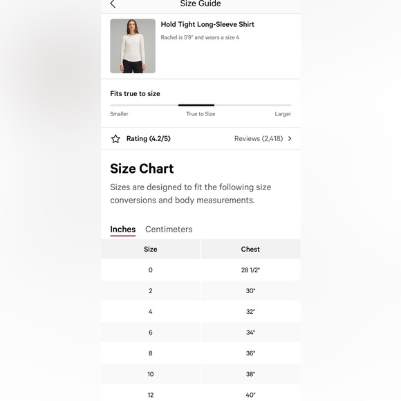 Lululemon Hold Tight Long-Sleeve Shirt bone neutral size 8 NWT - Picture 7 of 7